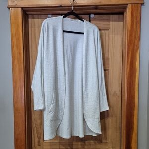 Cyrus Light Gray Open-Front Women's Cardigan